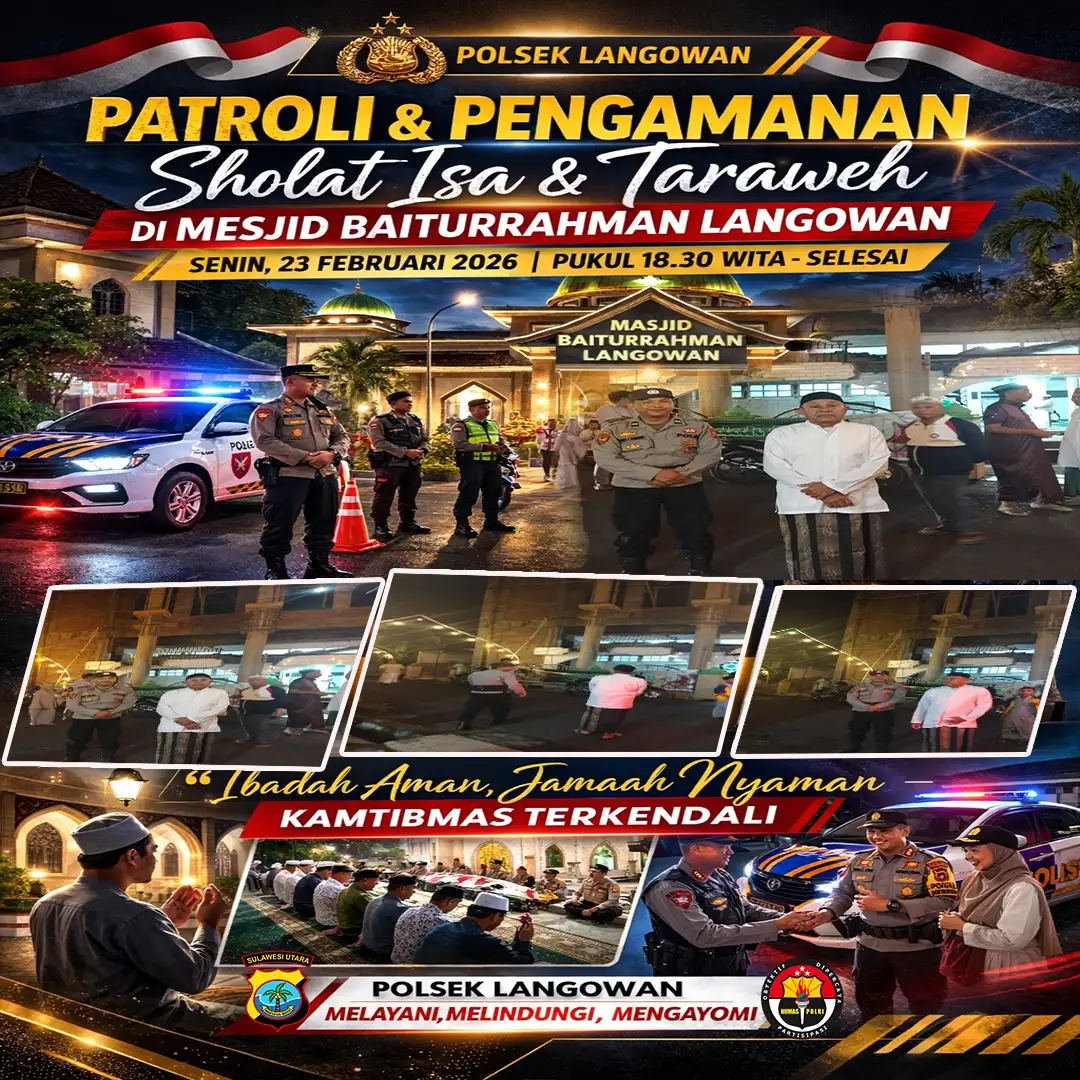 Ramadan Aman, Jamaah Nyaman – Di Bawah Cahaya Masjid, Polri Hadir Menjaga Kamtibmas